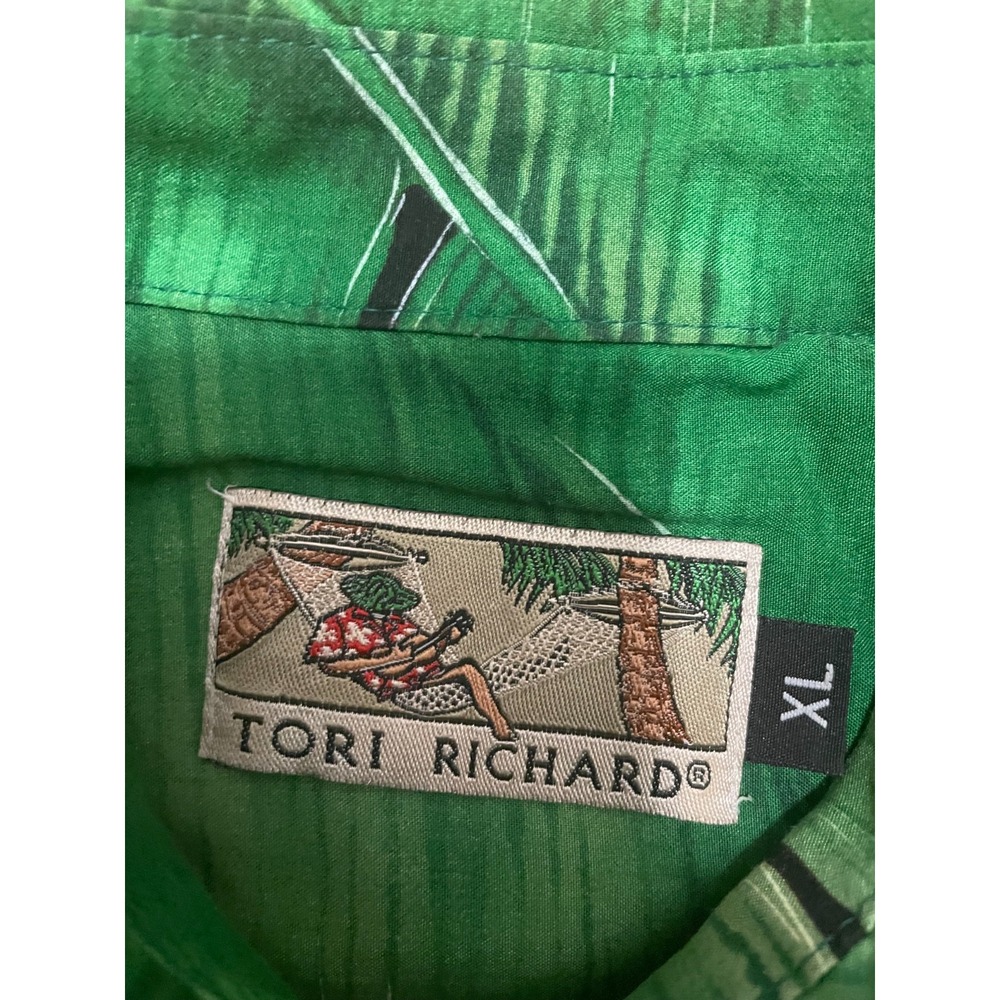 Tori Richard Hawaiian Shirt Mens Extra Large Cocktail Print Short Sleeve - Picture 2 of 11